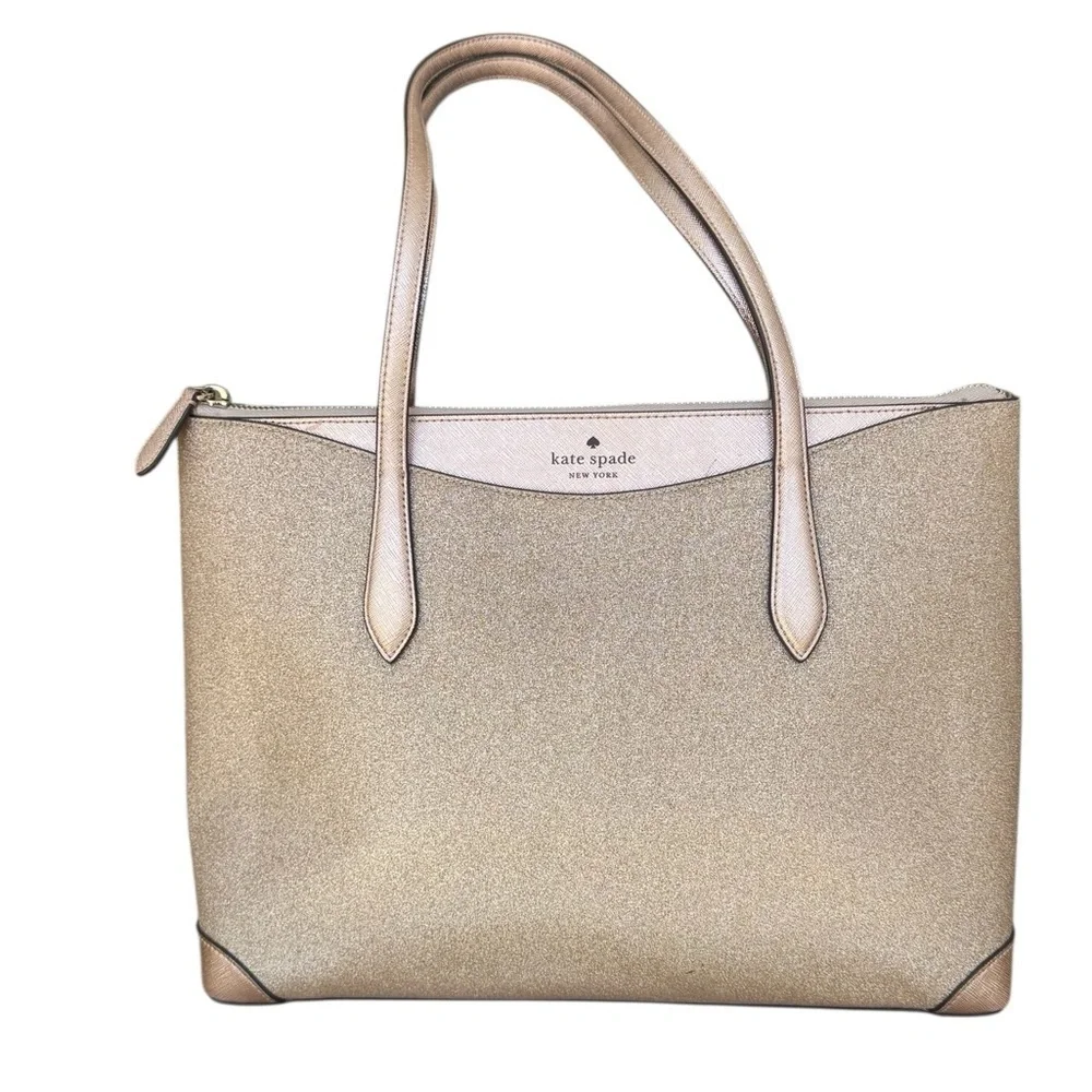 Kate Spade Joley Glittery Large Zipper Tote
